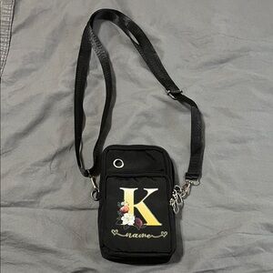 “K” Initial Small Crossbody Purse